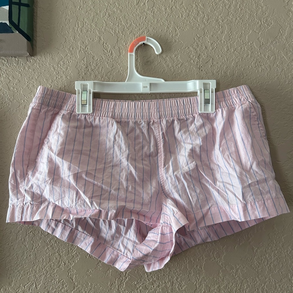 Pink Striped Women's Shorts